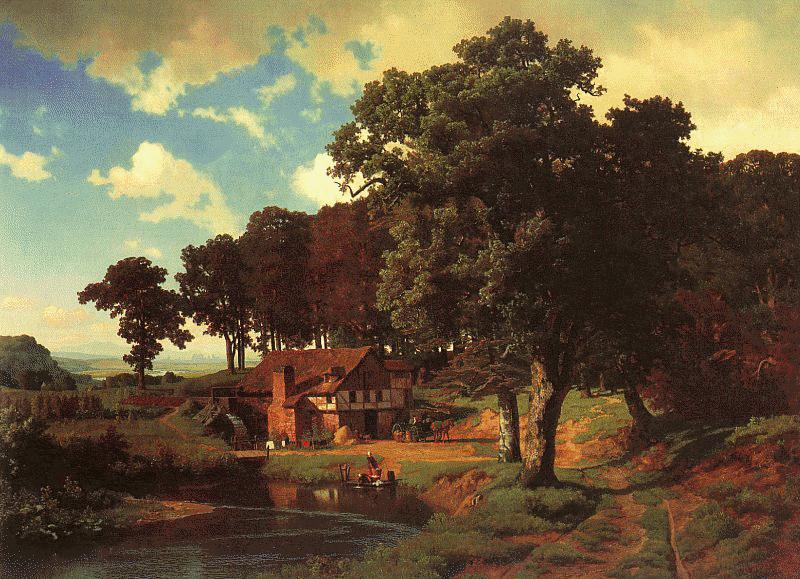 Albert Bierstadt A Rustic Mill